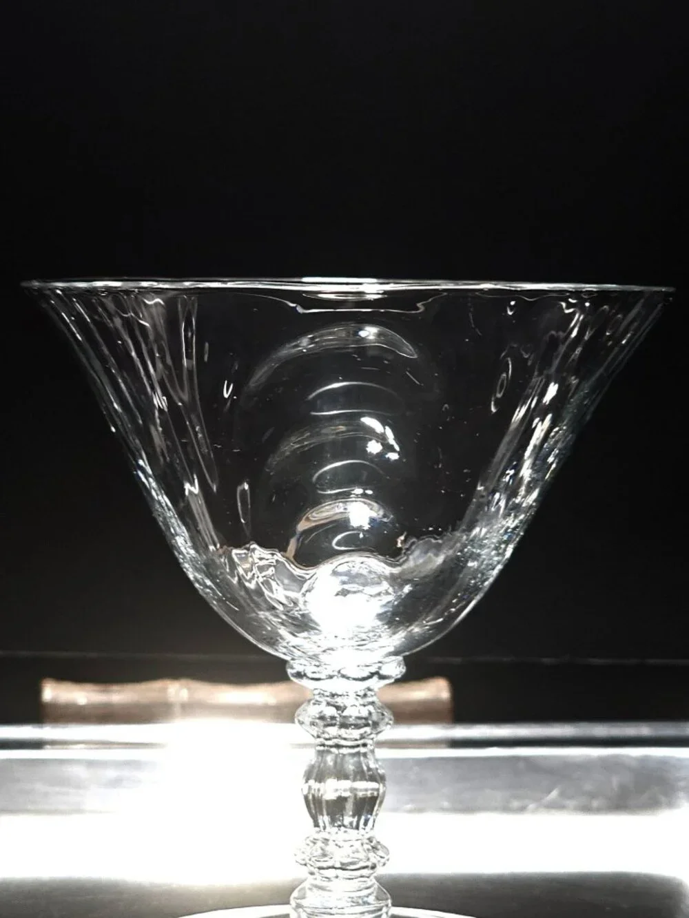Cambridge Caprice Cocktail Coupe low sherbet 1950s Elegant Glass vtg mid century